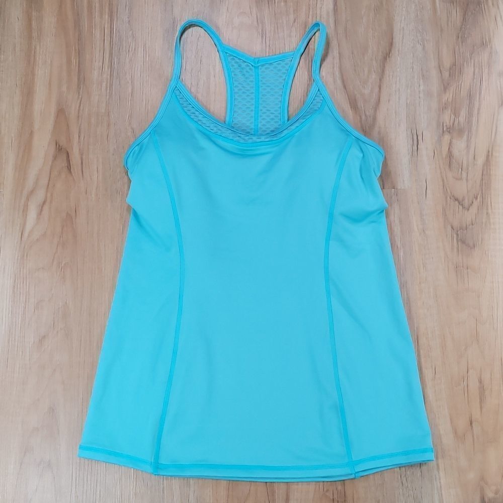 🔺️Kyodan Turquoise Racerback Athletic Tank w/Padded Bra Insert Small